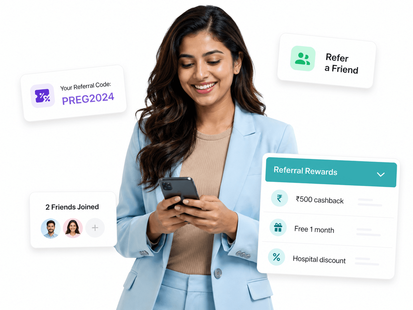 WhatPregnant referral program poster