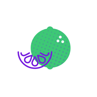 Baby size comparison at week 12: Lime